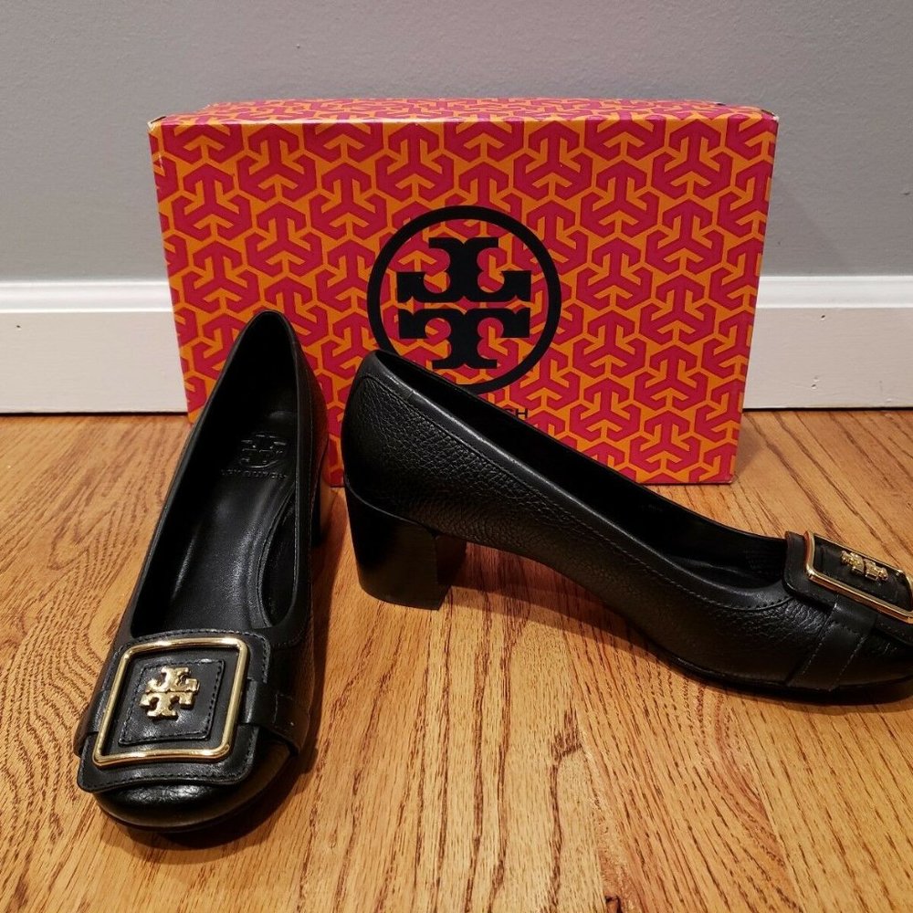 $275 NIB Tory Burch Julian Block Heel Low Pump 7.5